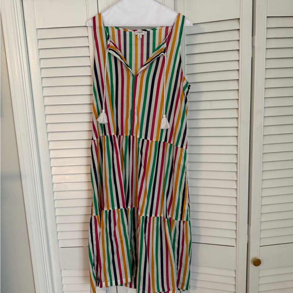 J Crew Colorful Striped Dress